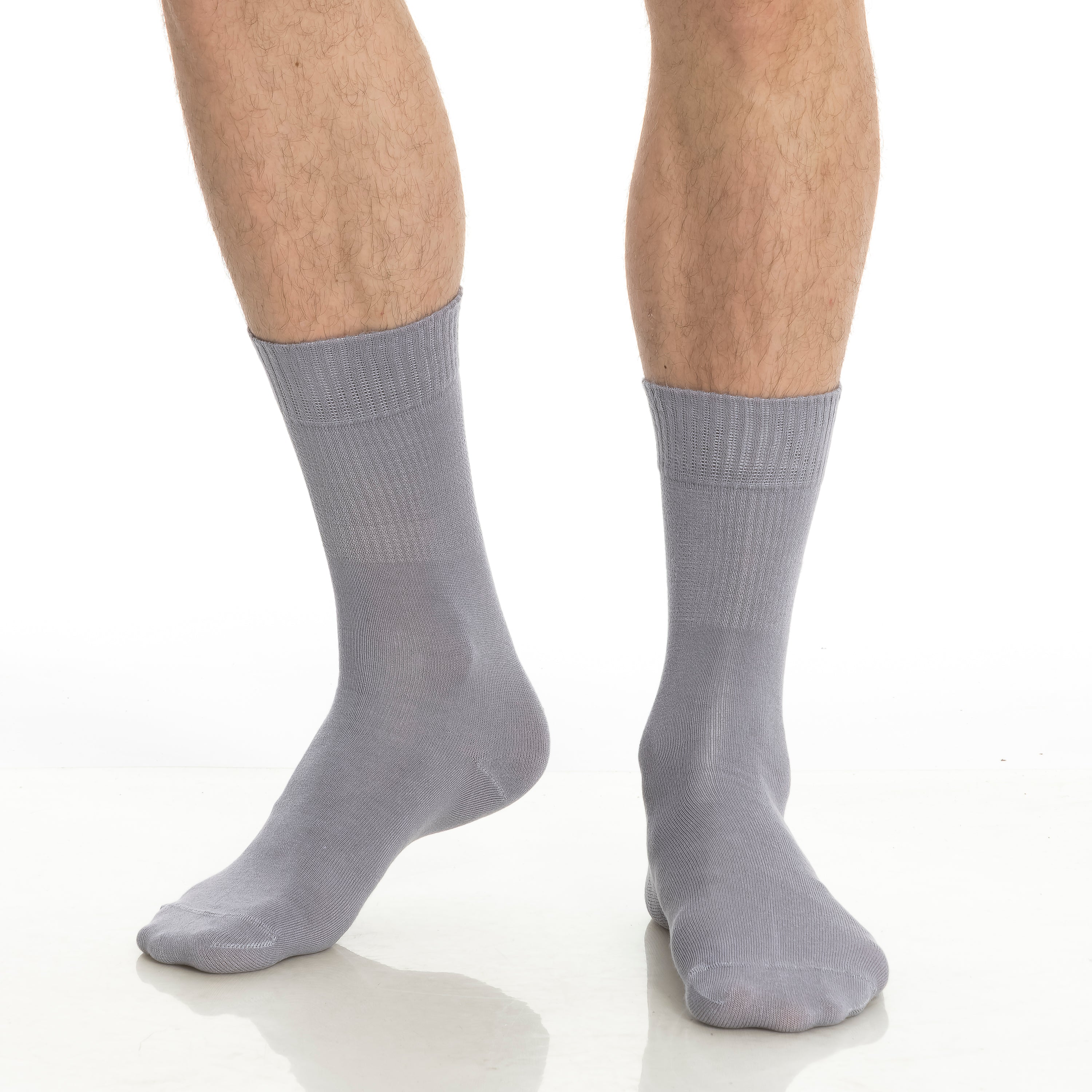 BAMBOOVEN Mens & Womens Rayon Made From Bamboo Diabetic 4 Pairs Crew Socks - Bambooven