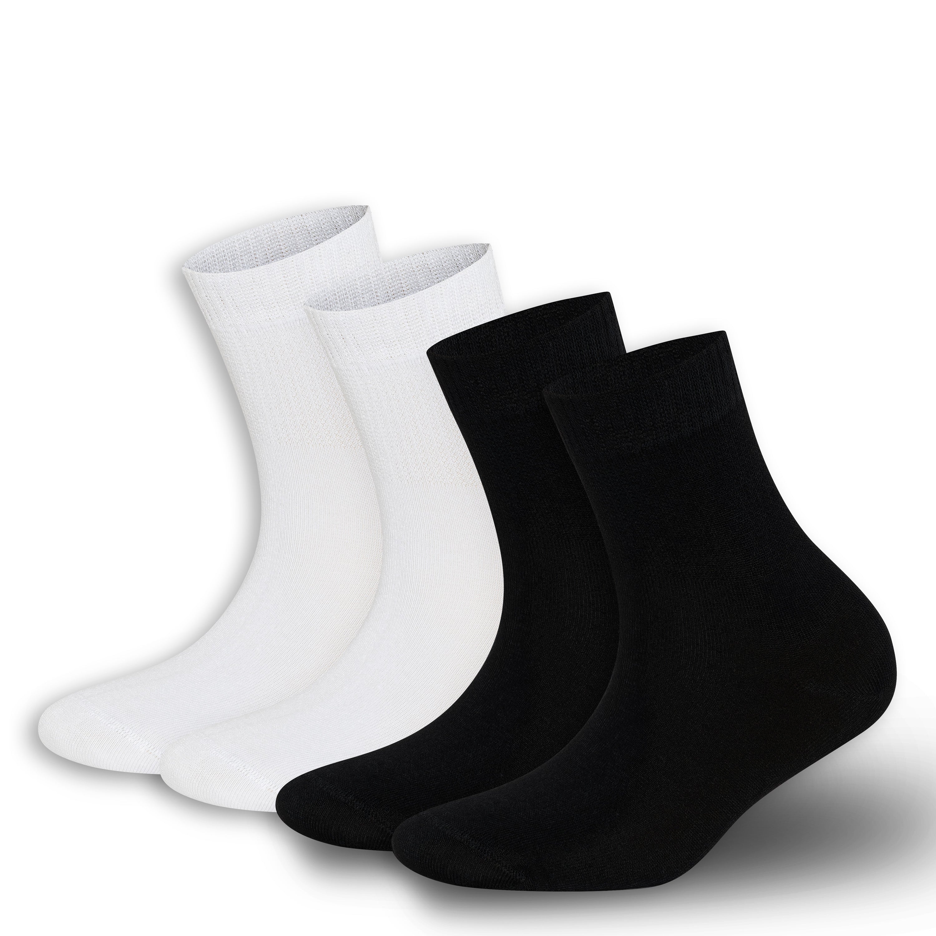 Bambooven Mens & Womens Rayon Made from Bamboo Diabetic 4 Pairs Ankle Socks - Bambooven
