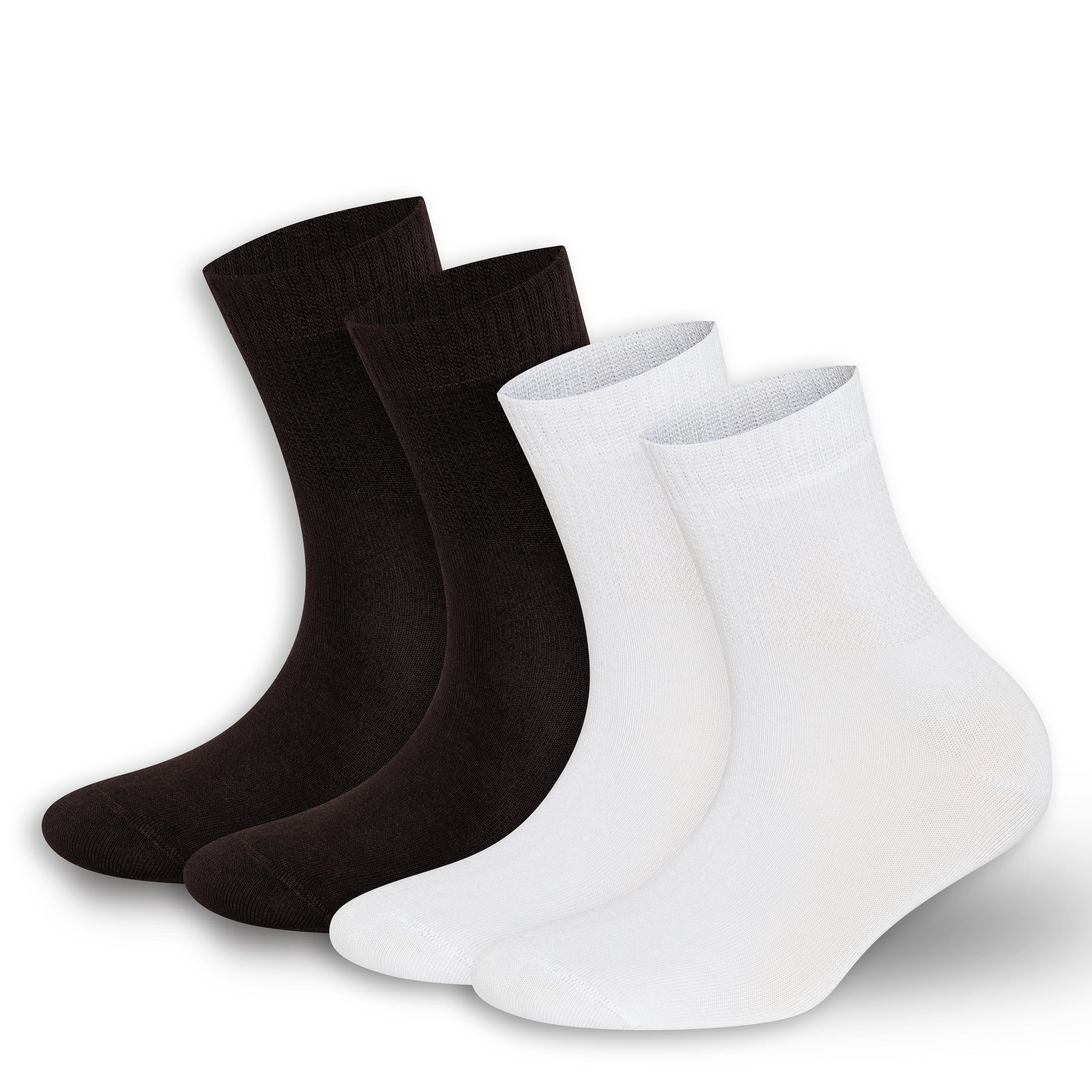 Bambooven Mens & Womens Rayon Made from Bamboo Diabetic 4 Pairs Ankle Socks - Bambooven