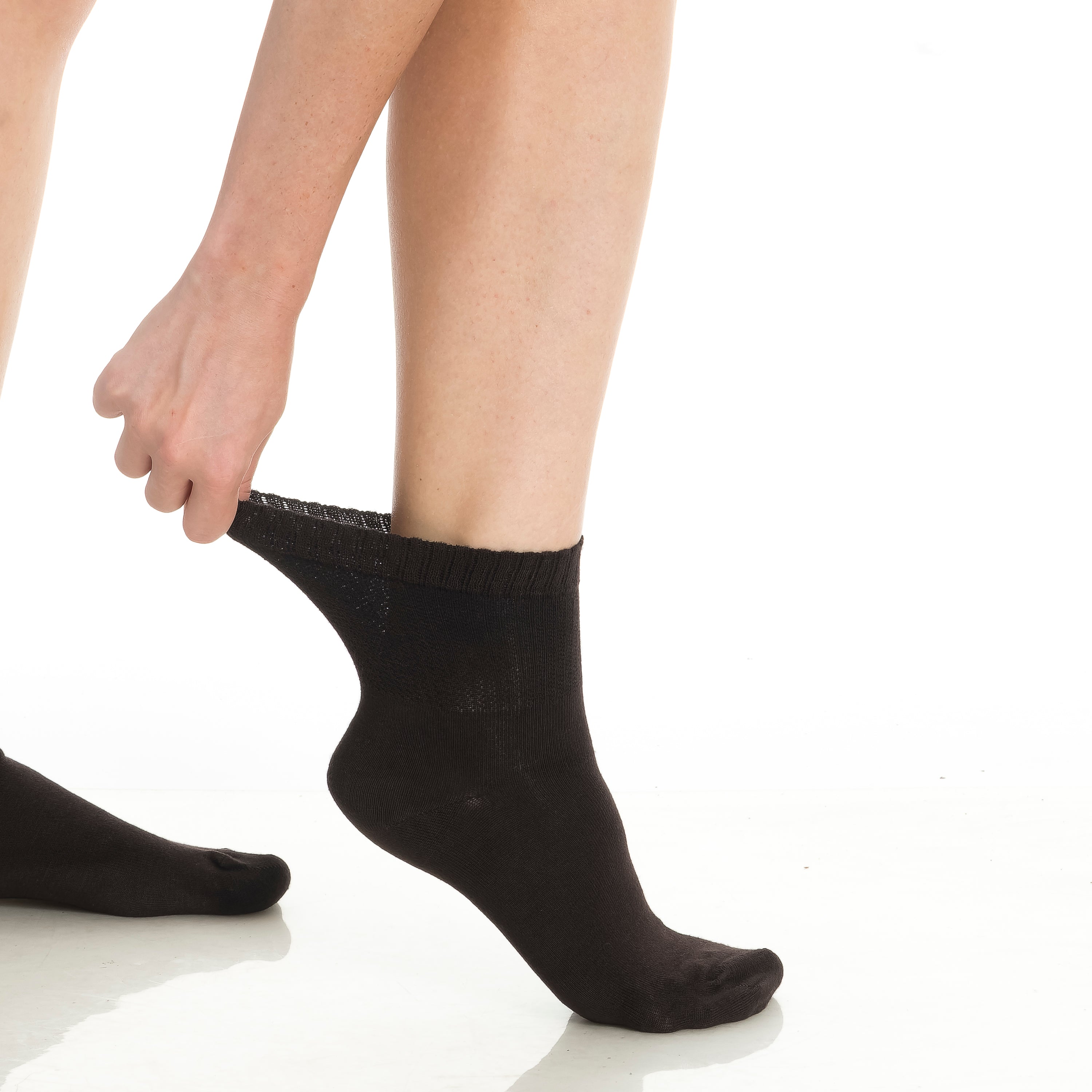 Bambooven Mens & Womens Rayon Made from Bamboo Diabetic 4 Pairs Ankle Socks - Bambooven
