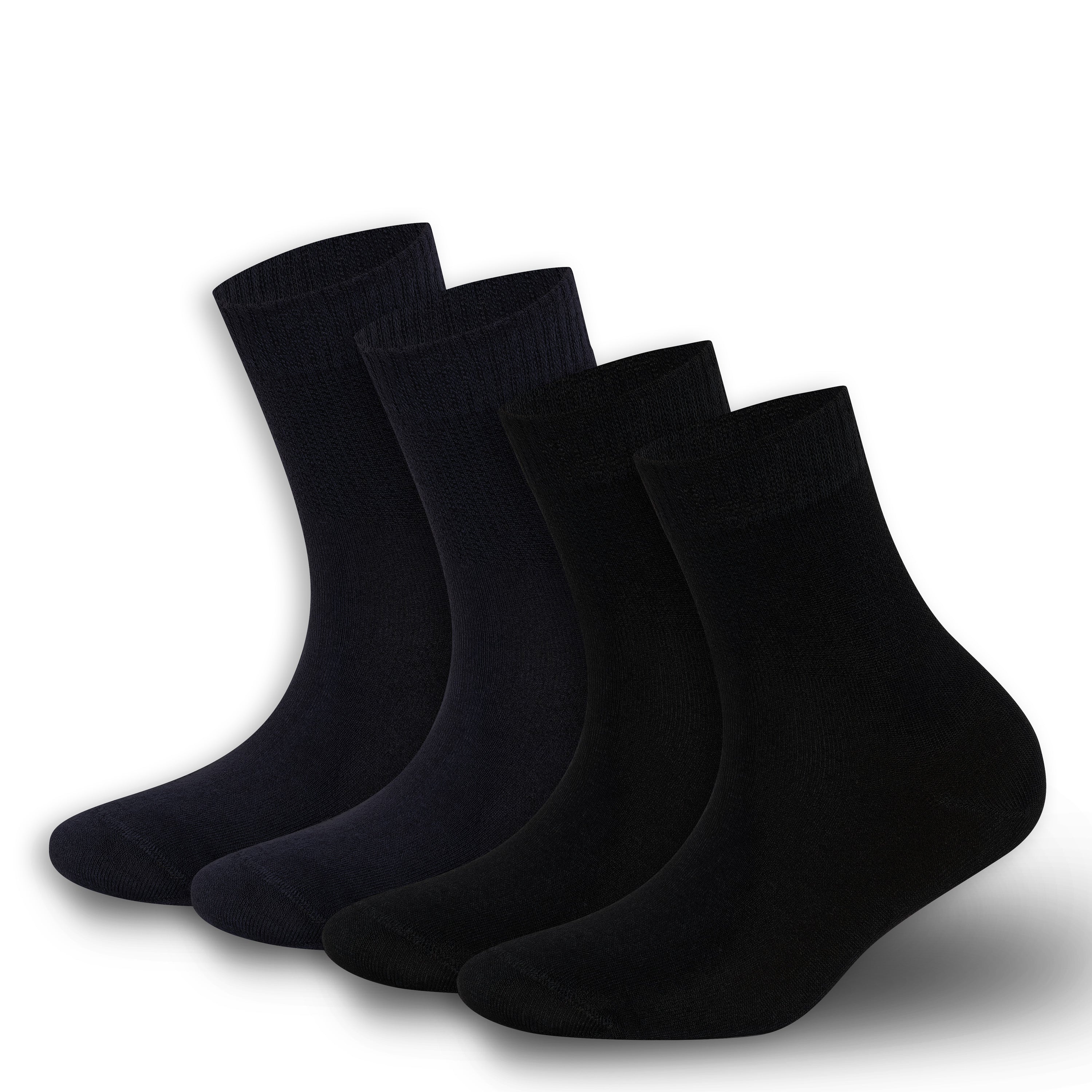 Bambooven Mens & Womens Rayon Made from Bamboo Diabetic 4 Pairs Ankle Socks - Bambooven