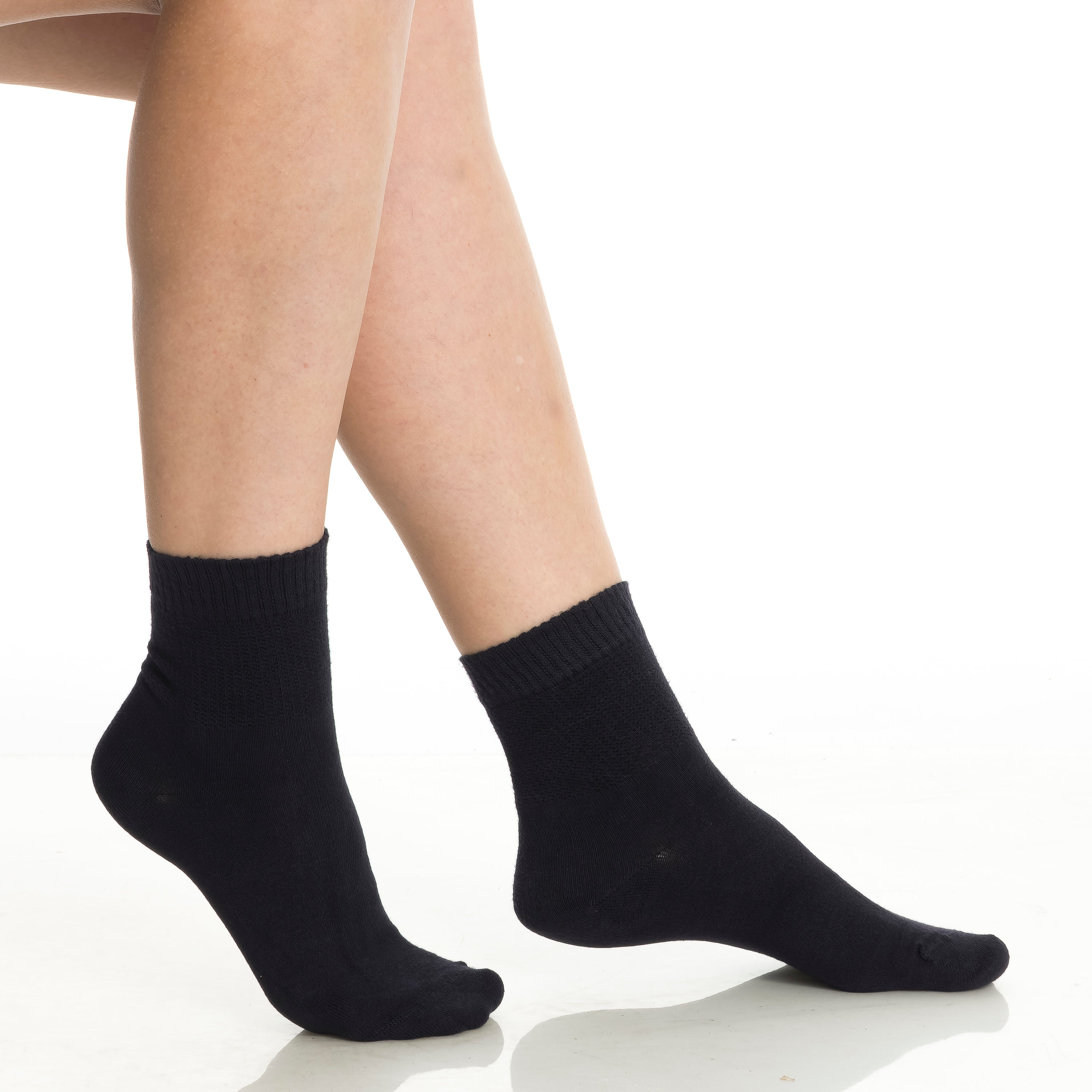 Bambooven Mens & Womens Rayon Made from Bamboo Diabetic 4 Pairs Ankle Socks - Bambooven
