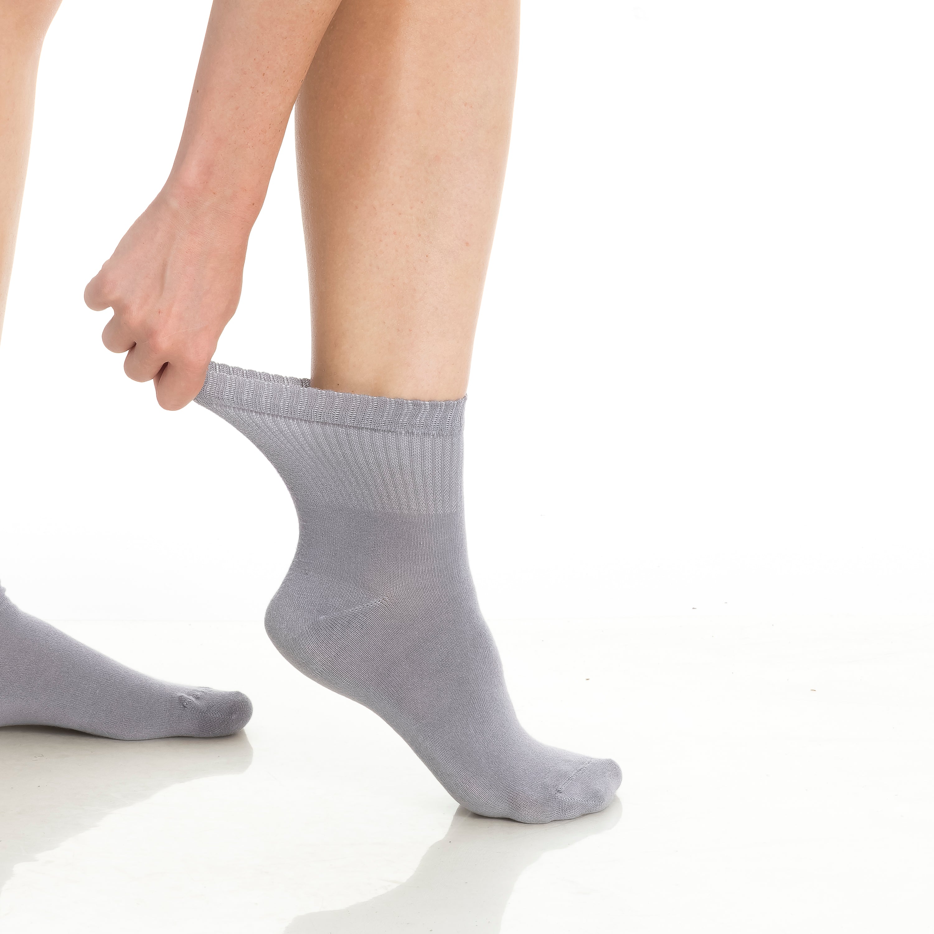 Bambooven Mens & Womens Rayon Made from Bamboo Diabetic 4 Pairs Ankle Socks - Bambooven
