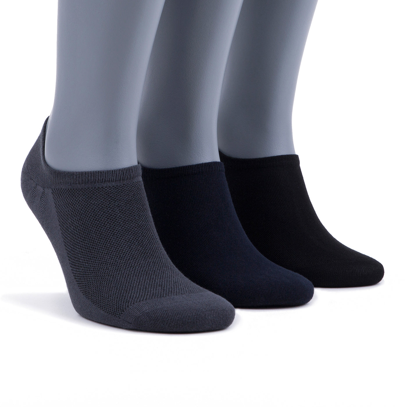 Bambooven Men’s Bamboo No Show Socks – (3 Pack)-443