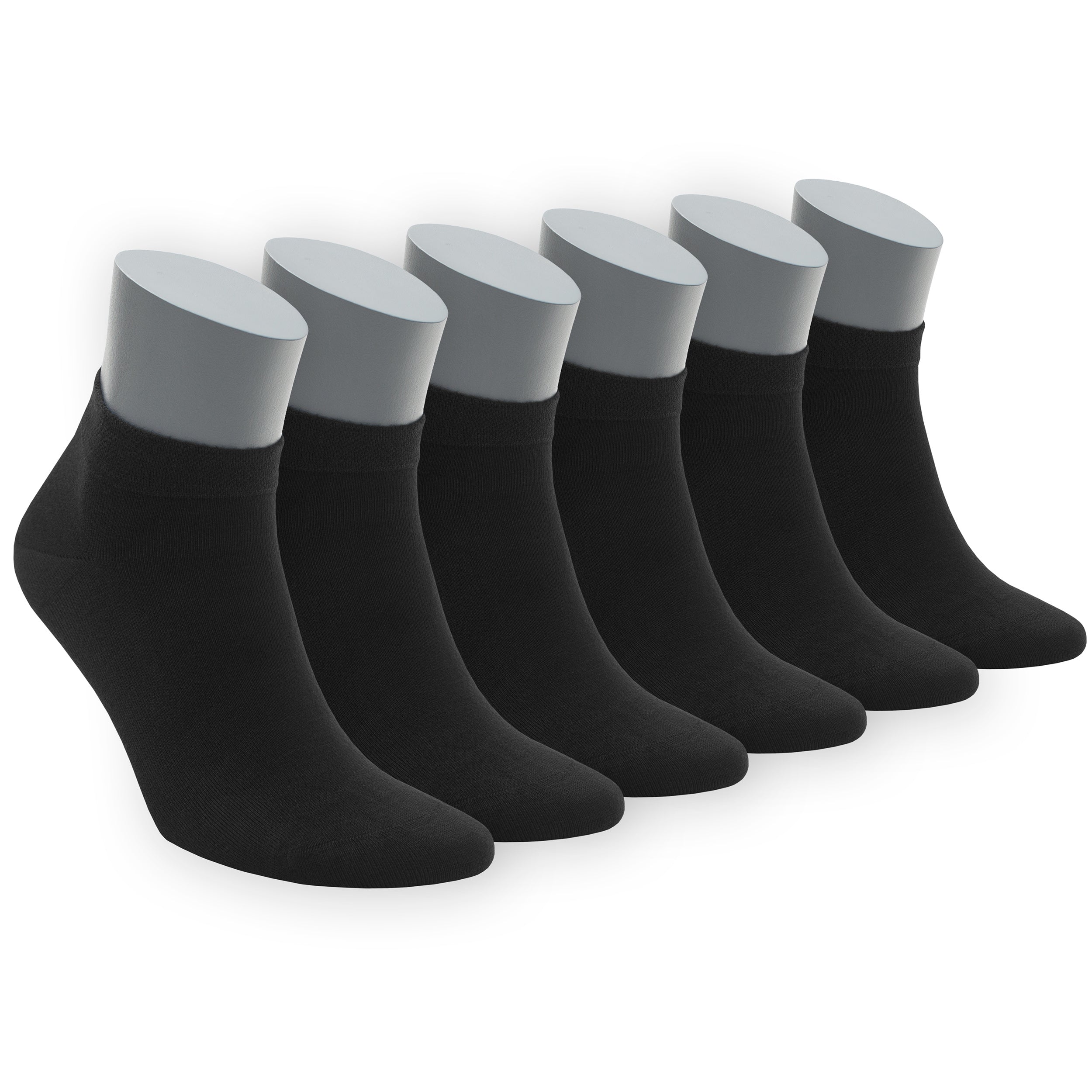 Chaussettes décontractées pour homme Bambooven – Bambou de qualité supérieure, ultra douces, sans odeur et respirantes, chaussettes basses, chaussettes de sport, fibres de bambou de luxe (lot de 6) 573