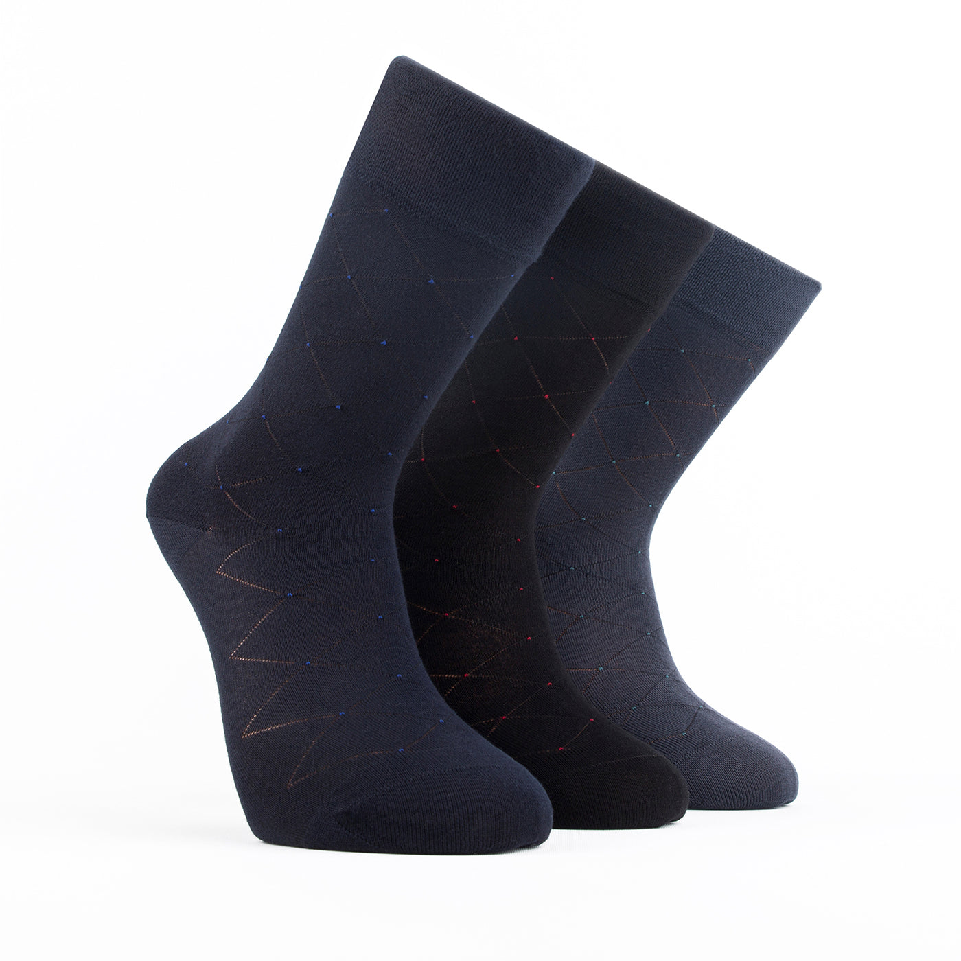 Bambooven Calcetines ligeros para vestir y pantalones para hombre, súper suaves, bambú de primera calidad, sin olores y transpirables, calcetines hasta la pantorrilla, calcetines redondos (paquete de 3) -509