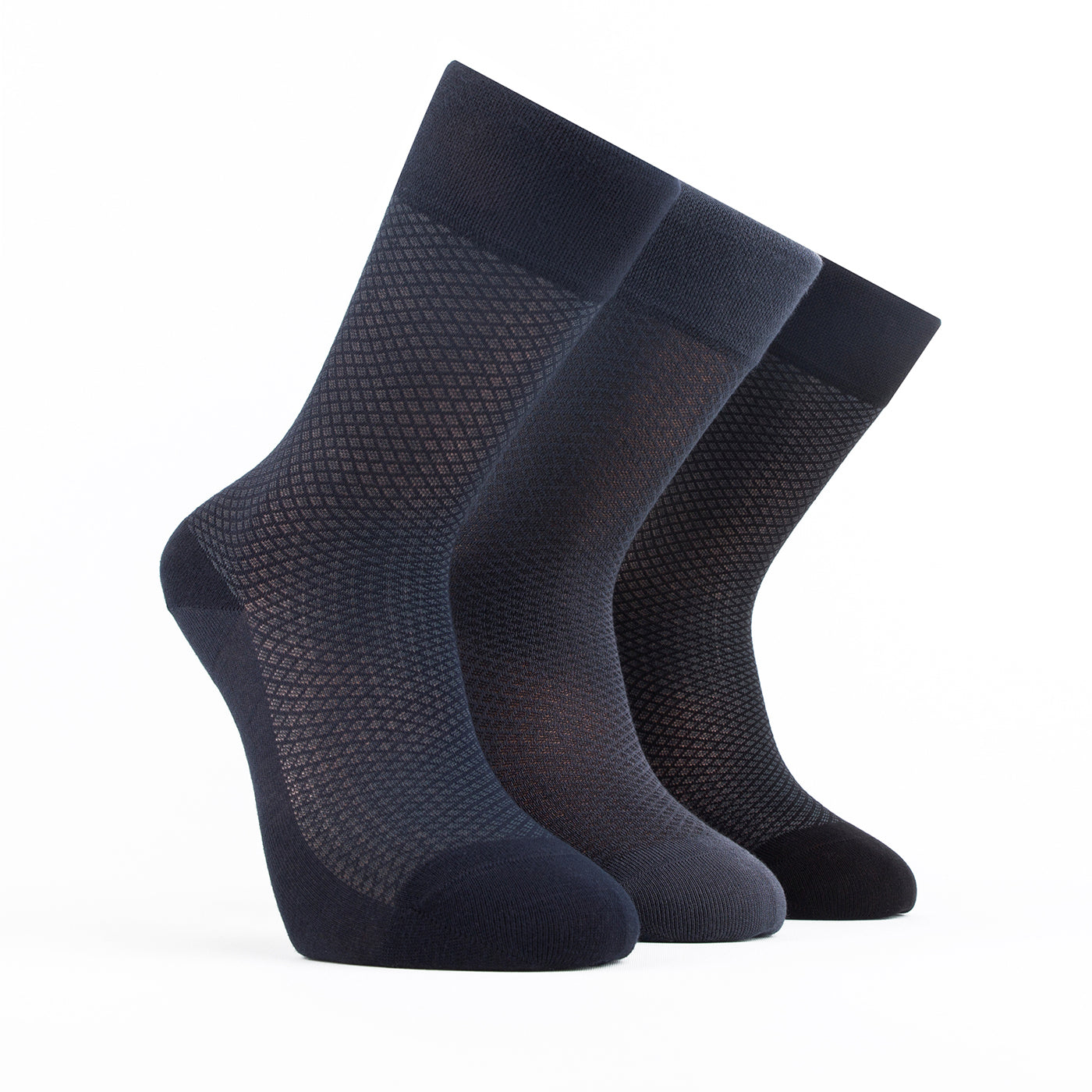 Lot de 3 paires de chaussettes légères en bambou pour homme - 509