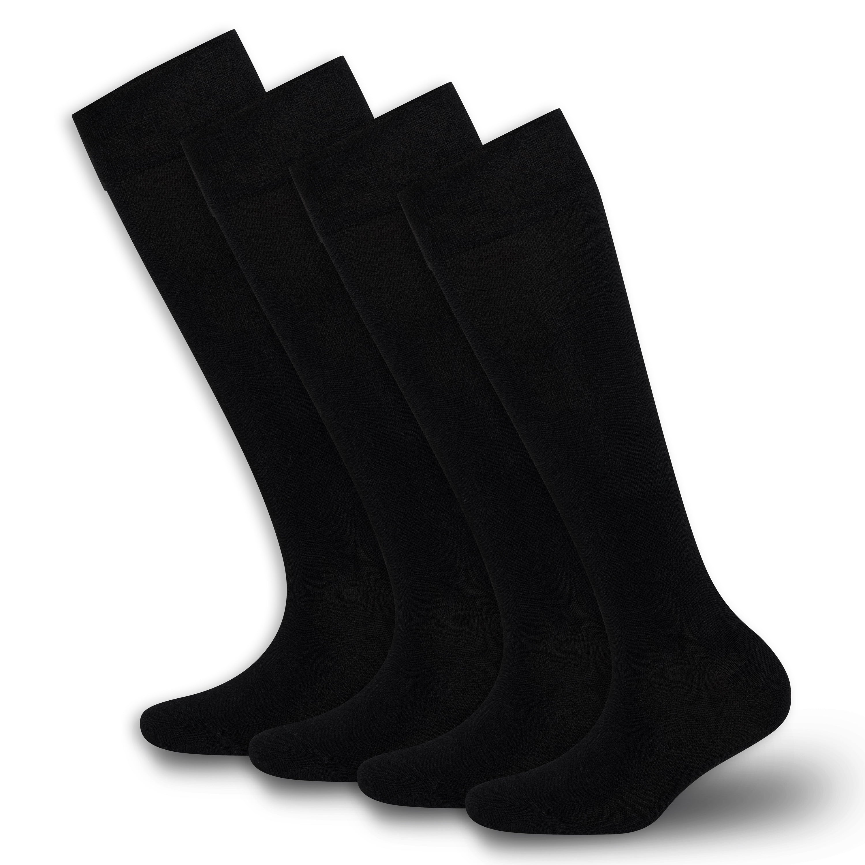 BAMBOOVEN Women's Rayon Made From Bamboo Knee High 4 Pairs Socks - Bambooven