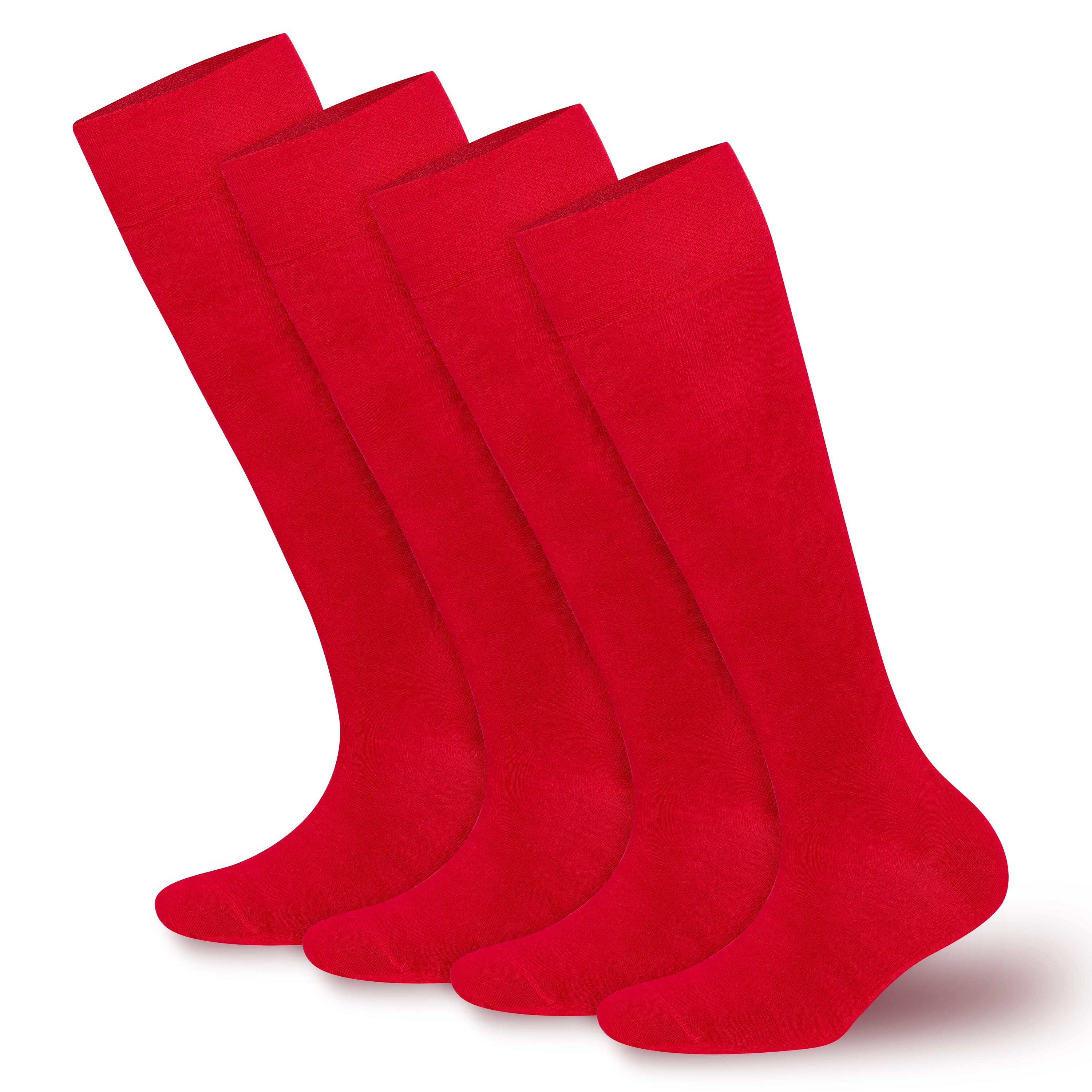 BAMBOOVEN Women's Rayon Made From Bamboo Knee High 4 Pairs Socks - Bambooven