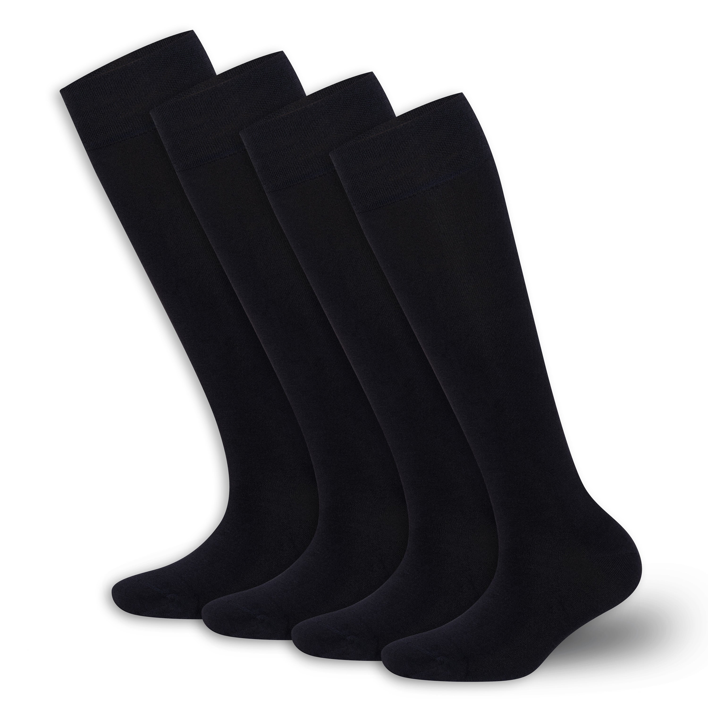 BAMBOOVEN Women's Rayon Made From Bamboo Knee High 4 Pairs Socks - Bambooven