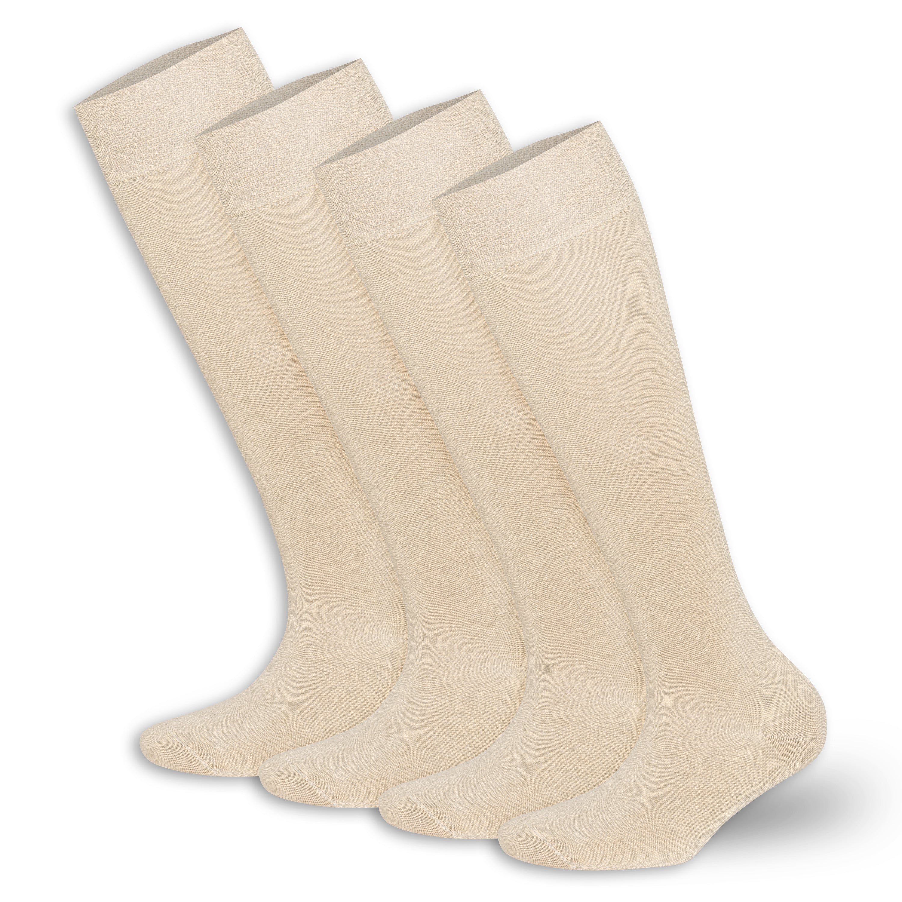 BAMBOOVEN Women's Rayon Made From Bamboo Knee High 4 Pairs Socks - Bambooven