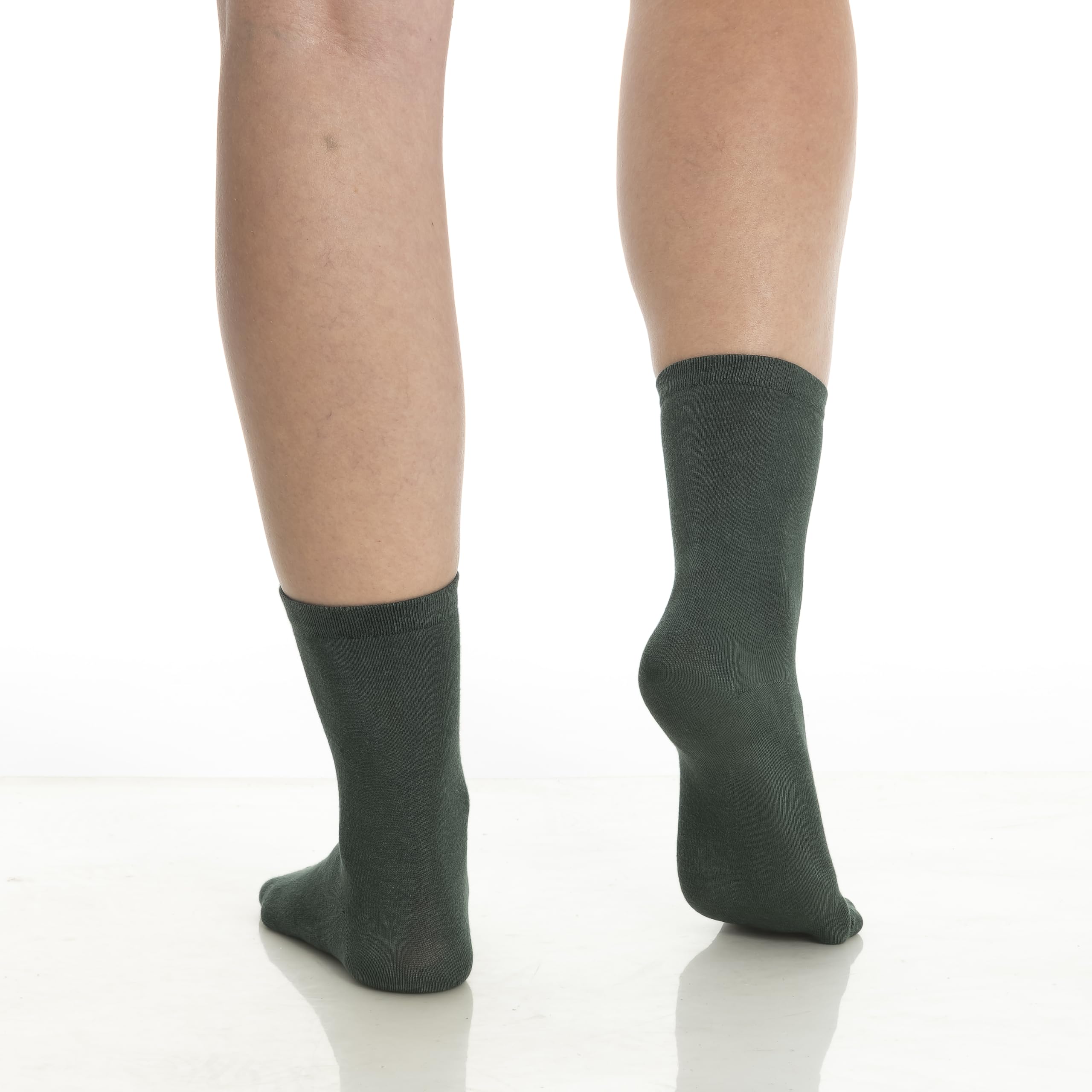 BAMBOOVEN Women’s Bamboo Crew Socks for Women - Super Soft, Odor Free and Breathable Socks - 3 Pairs (Women’s Shoe Size 6-9/9-12) - Bambooven