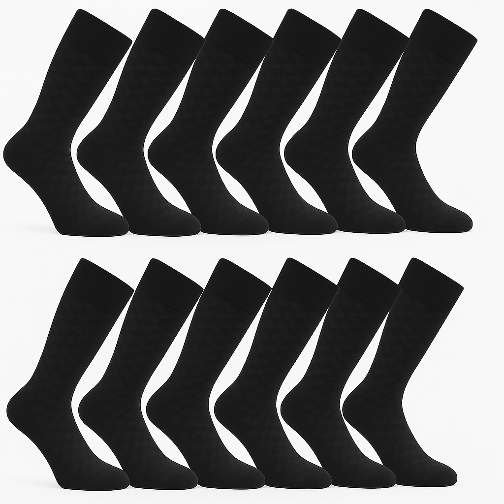 Chaussettes pour homme Bambooven – Ultra douces, en bambou de qualité supérieure, sans odeur et respirantes, chaussettes mi-mollet, chaussettes mi-mollet, fibres de bambou de luxe (lot de 3) - 406