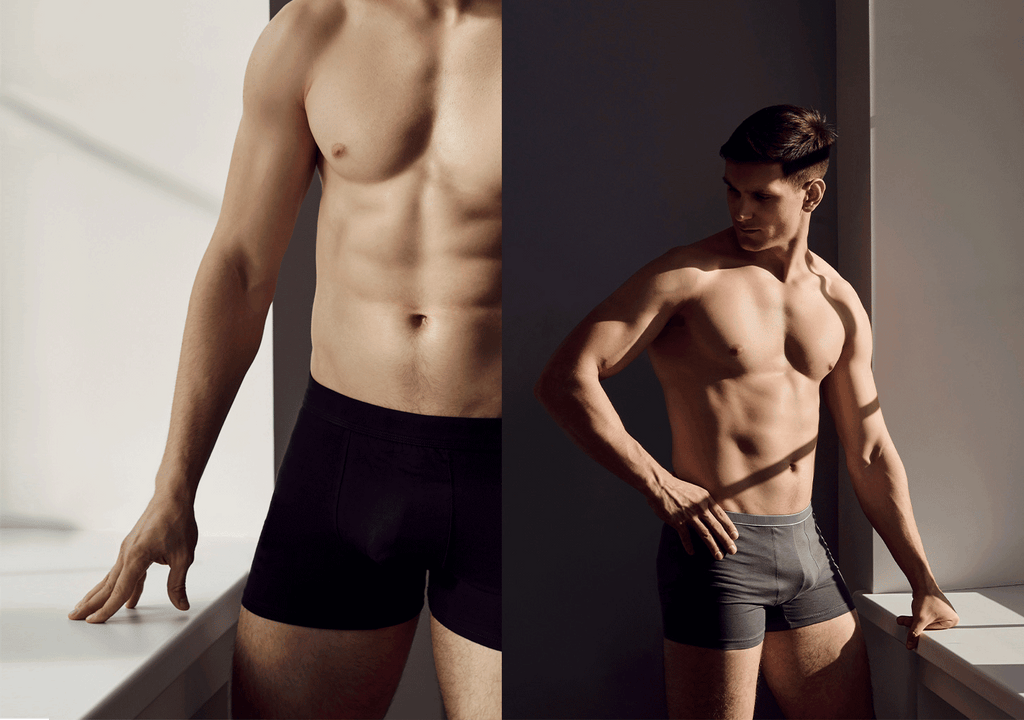 Comfort and Supportive underwear for men with no-chafing underwear, with soft fabric. Breathable underwear for men, Cool underwear, best quality black undershirt, ice cool underwear. Silky soft extra long undershirt by Bambooven.