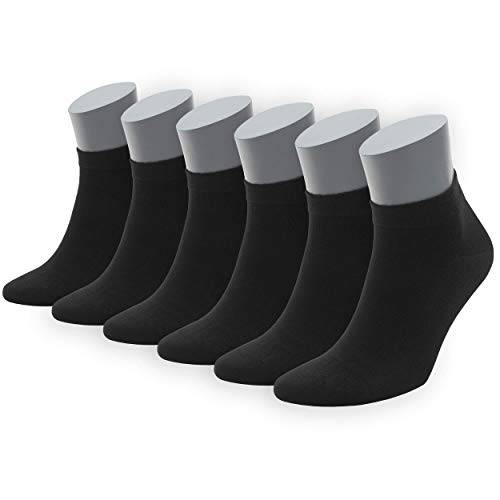 Bambooven Men & Women Casual Ankle Socks – Soft & Breathable (6 or 12 Pack) - Bambooven