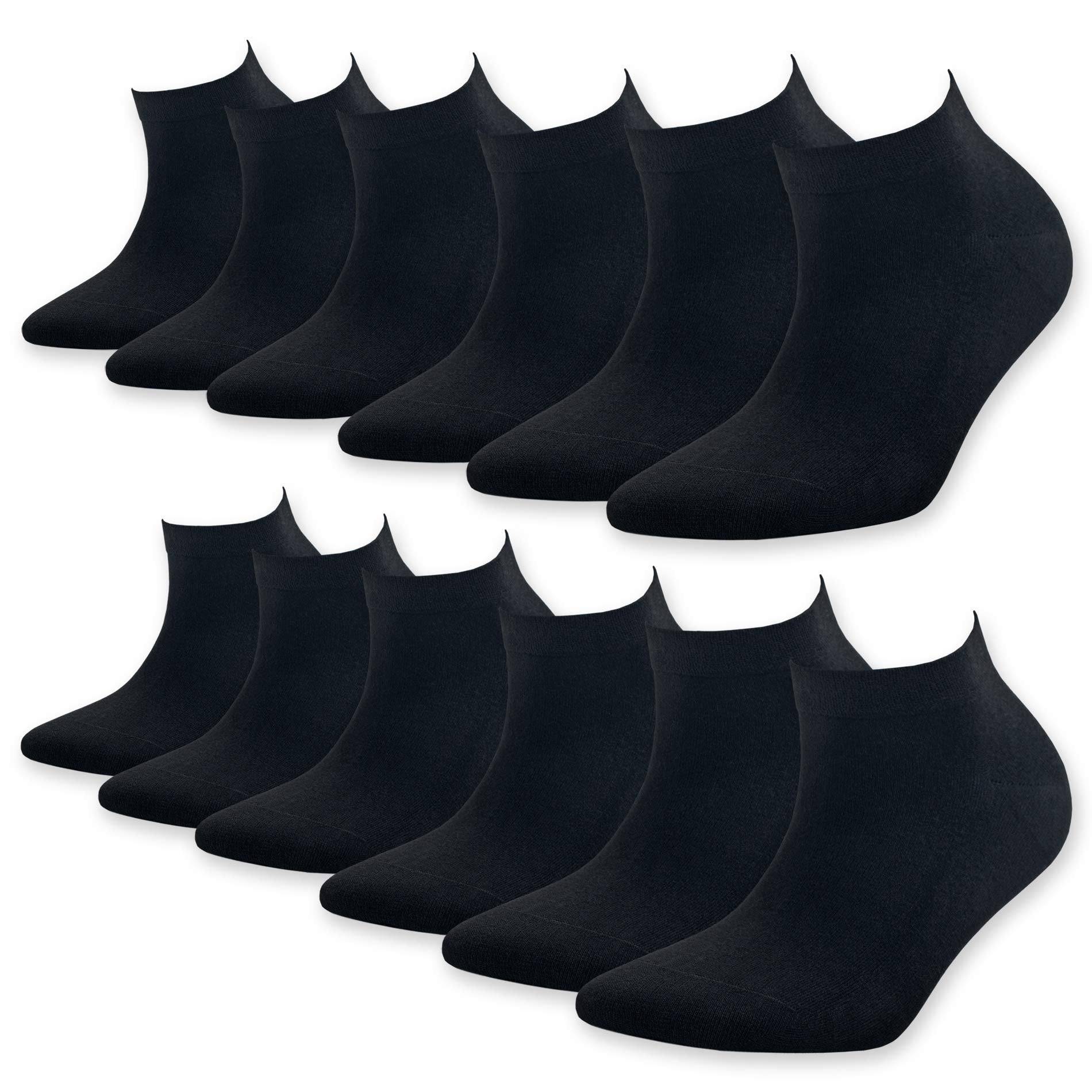 Bambooven Men & Women Casual Ankle Socks – Soft & Breathable (6 or 12 Pack) - Bambooven