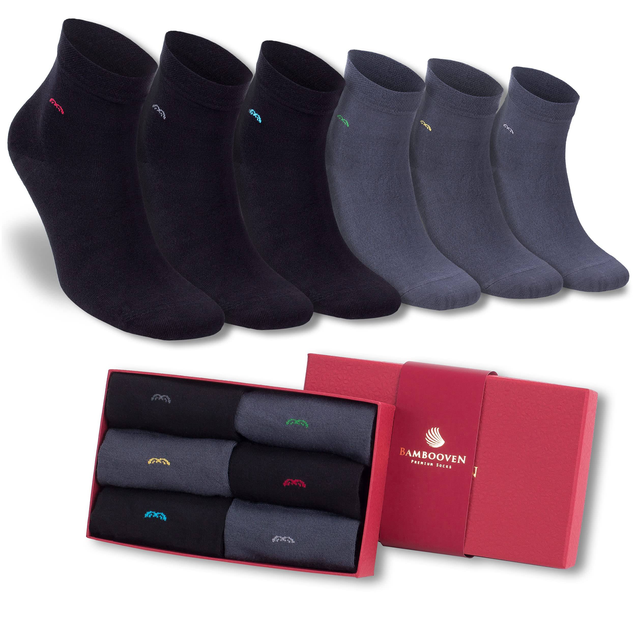 Bambooven Men & Women Casual Ankle Socks – Soft & Breathable (6 or 12 Pack) - Bambooven