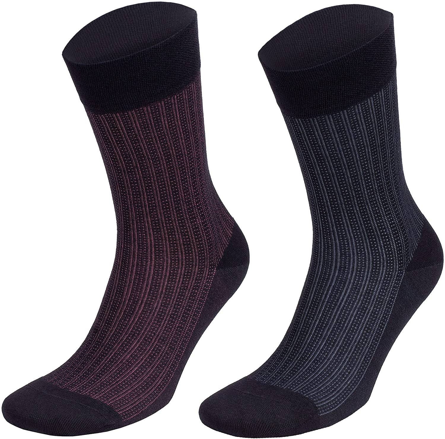 Bambooven Men’s Lightweight Dress & Trouser Socks – (8 Pack) 543 - Bambooven
