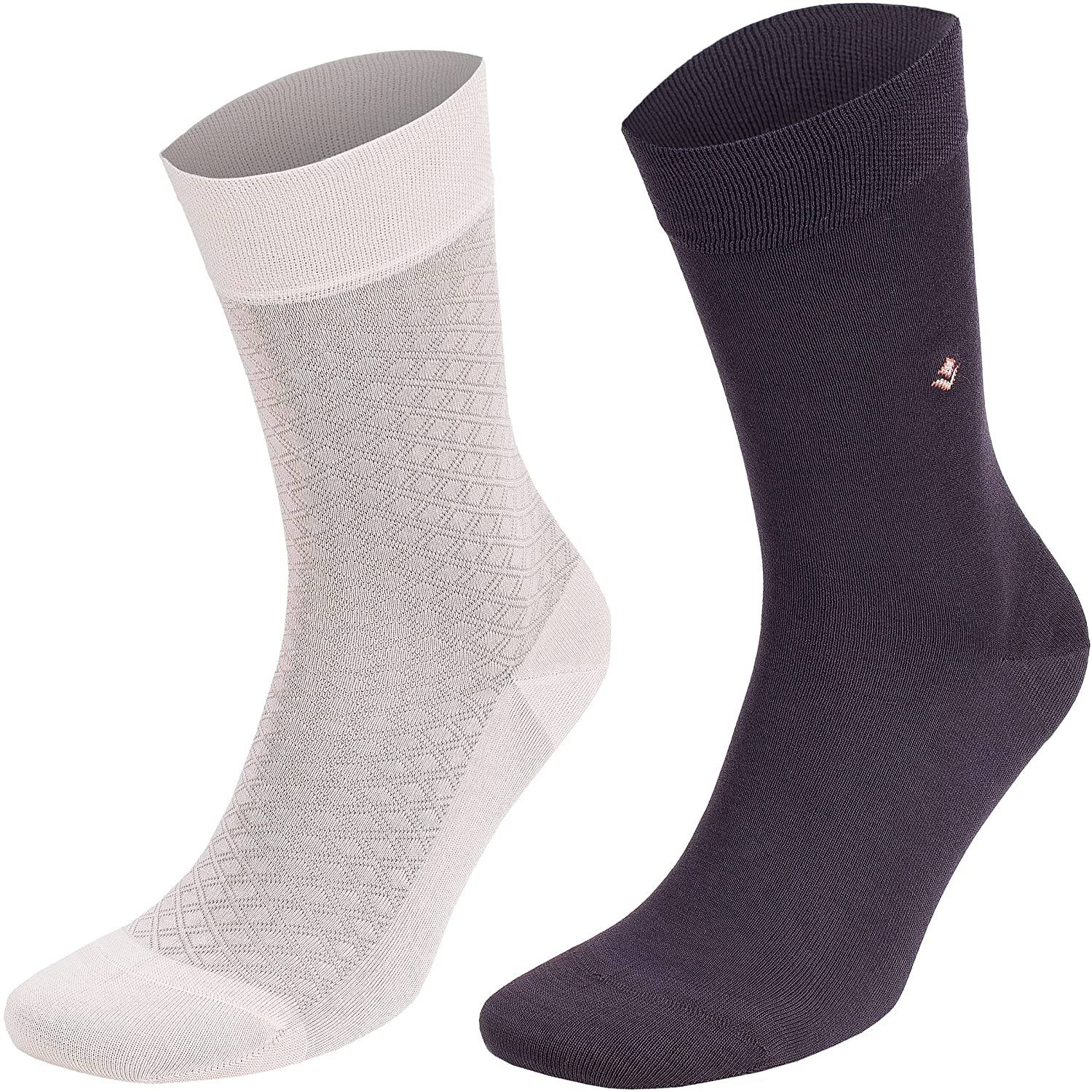 Bambooven Men’s Lightweight Dress & Trouser Socks – (8 Pack) 543 - Bambooven