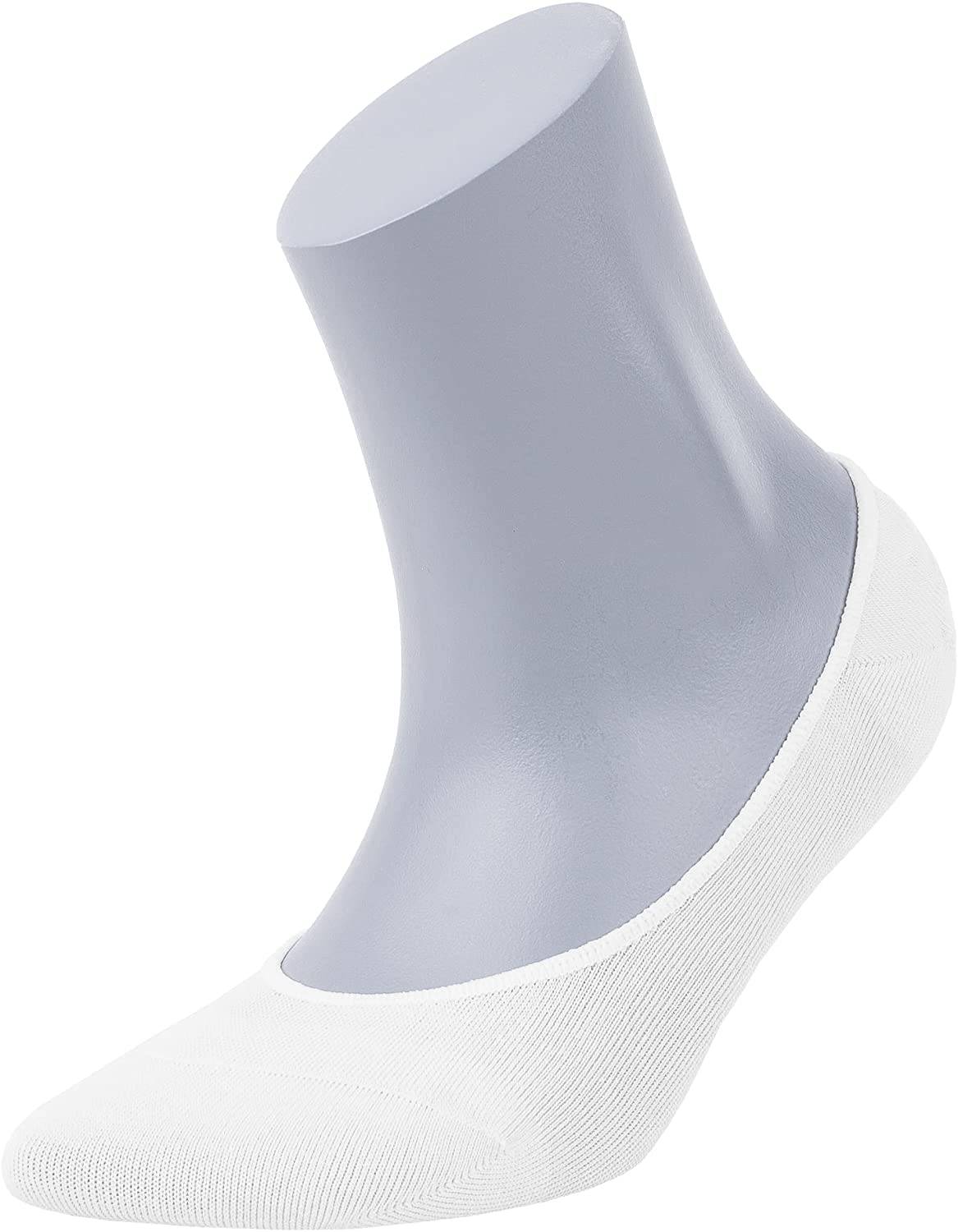 Bambooven Women's Bamboo Premium No Show Invisible Socks 6 Pairs-612 - Bambooven