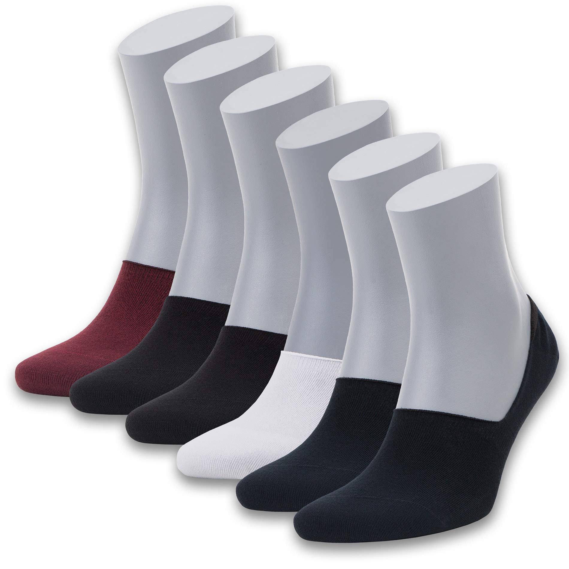 Bambooven Men’s Bamboo No Show Socks – (6 Pack) - Bambooven