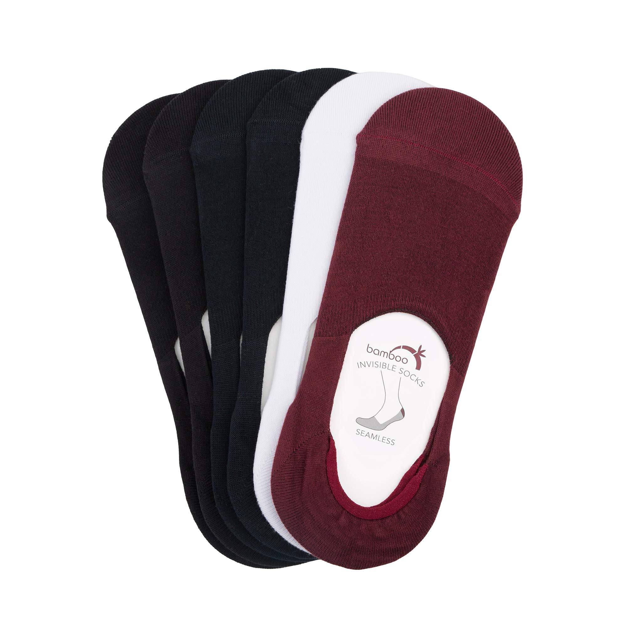 Bambooven Men’s Bamboo No Show Socks – (6 Pack) - Bambooven