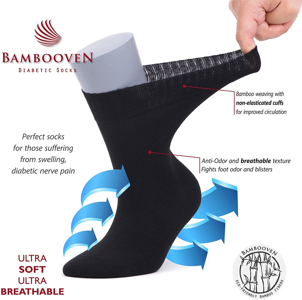 Bamboo Odor free diabetic socks by Bambooven. 