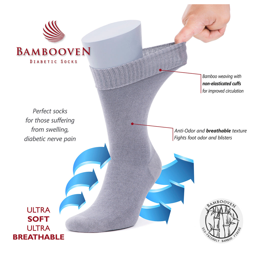 . If you often worry about the red marks on your feet our diabetic crew socks are an ideal solution for delicate and sensitive feet. 